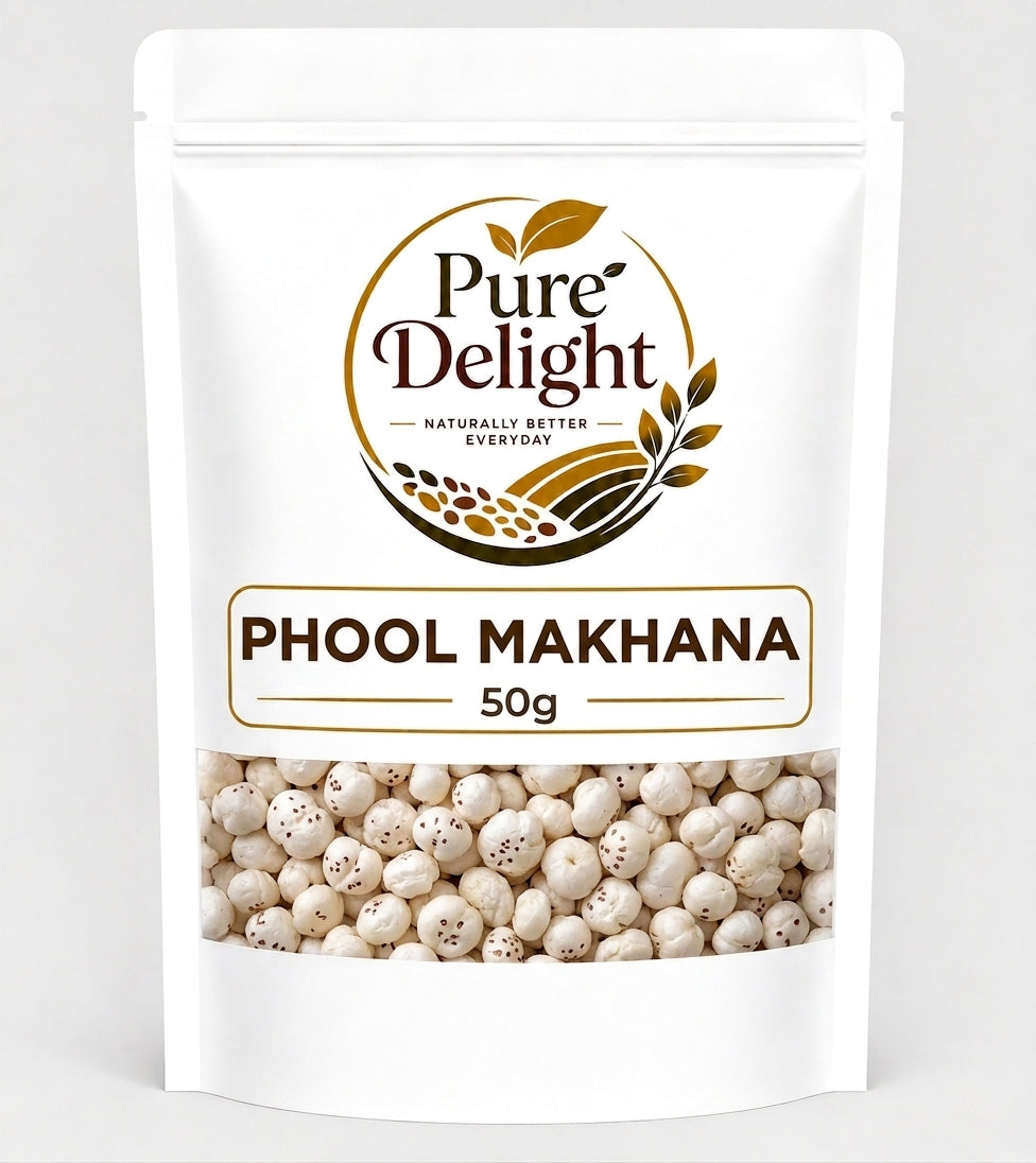 Pure Delight Phool Makhana | Premium Fox Nuts | Healthy & Crunchy Snack