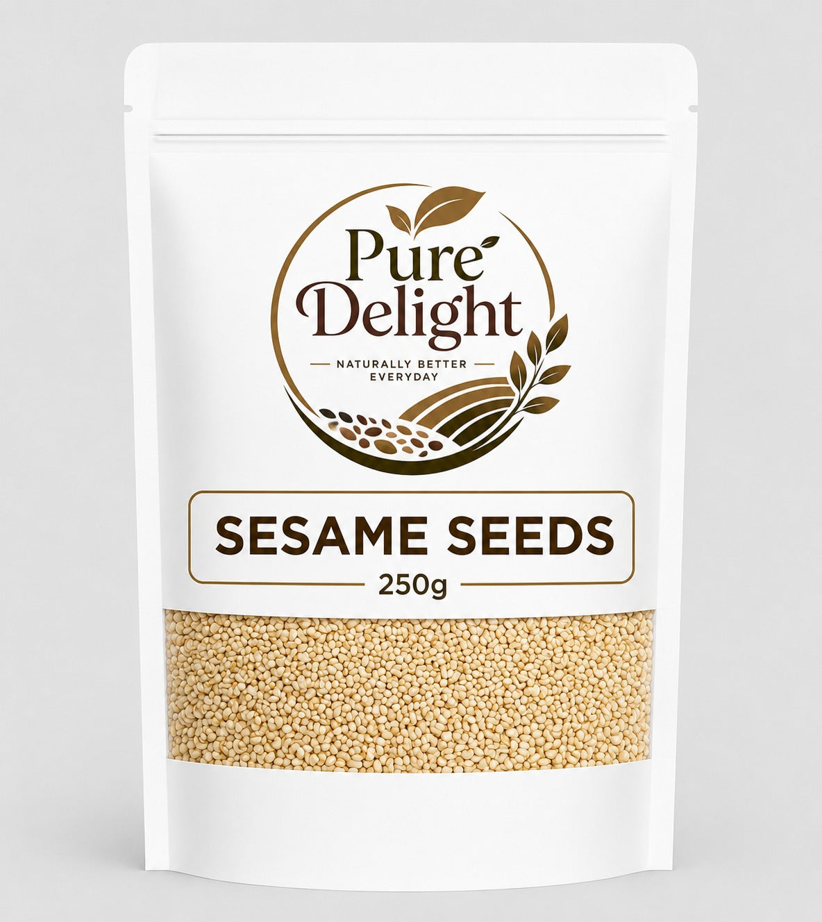 Pure Delight Premium Sesame Seeds – 100% Natural White Sesame Seeds | Nutrient-Rich Superfood