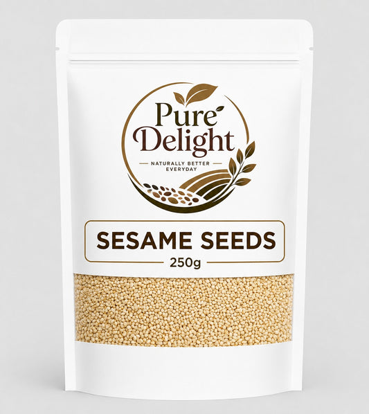Pure Delight Premium Sesame Seeds  – 100% Natural White Sesame Seeds | Nutrient-Rich Superfood