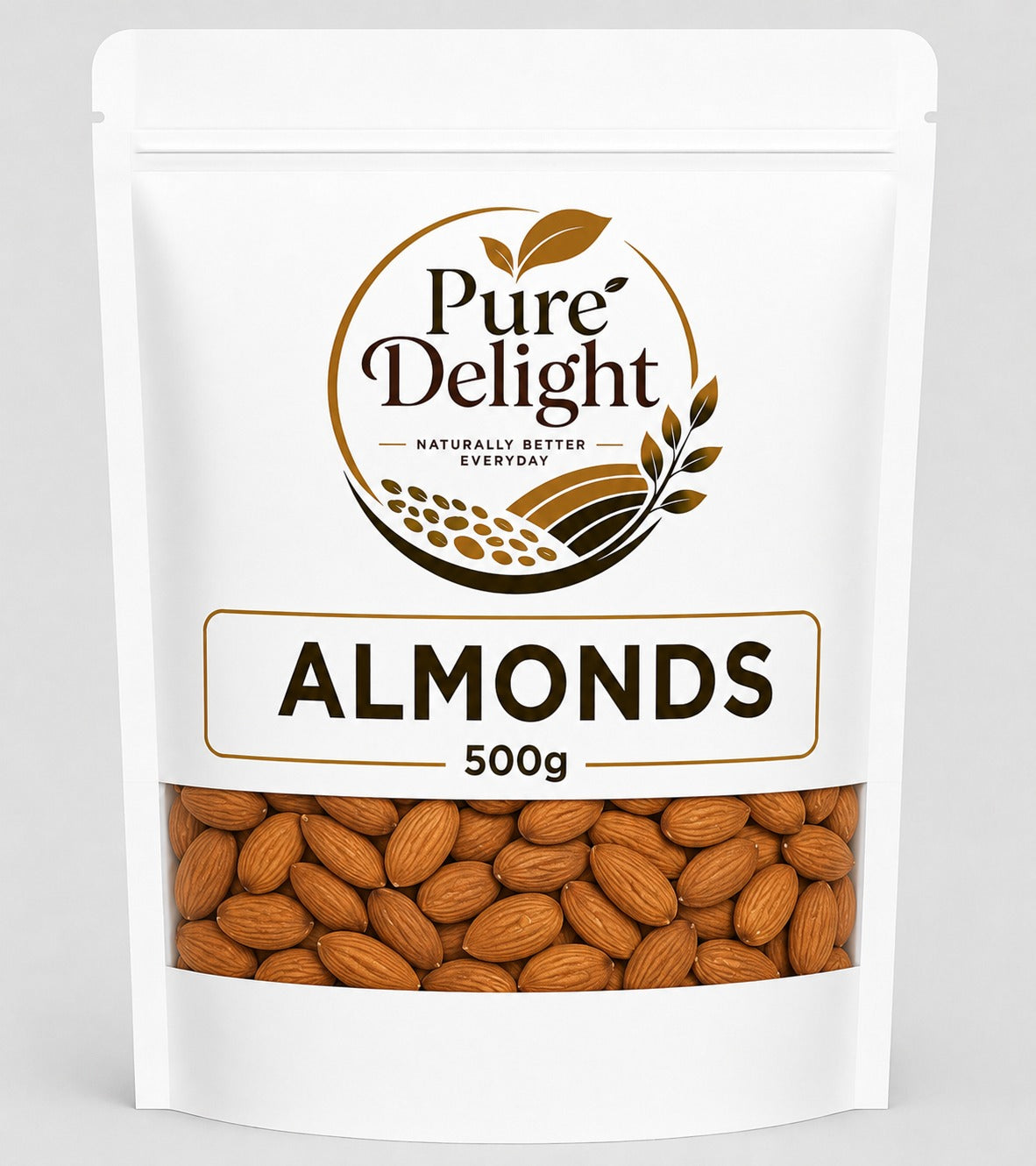 Pure Delight Premium American Almonds – 100% Natural Whole Almonds | Rich in Protein & Healthy Fats