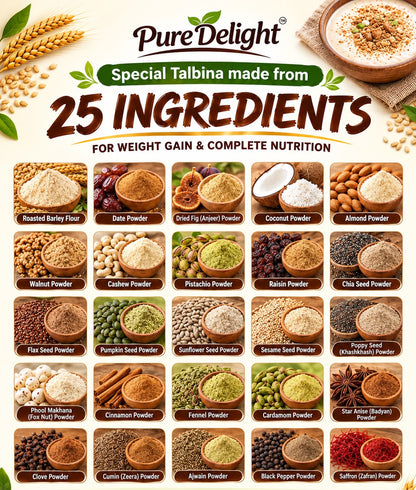 Pure Delight Talbina Mix  – Premium Nutritious Barley & Seed Blend